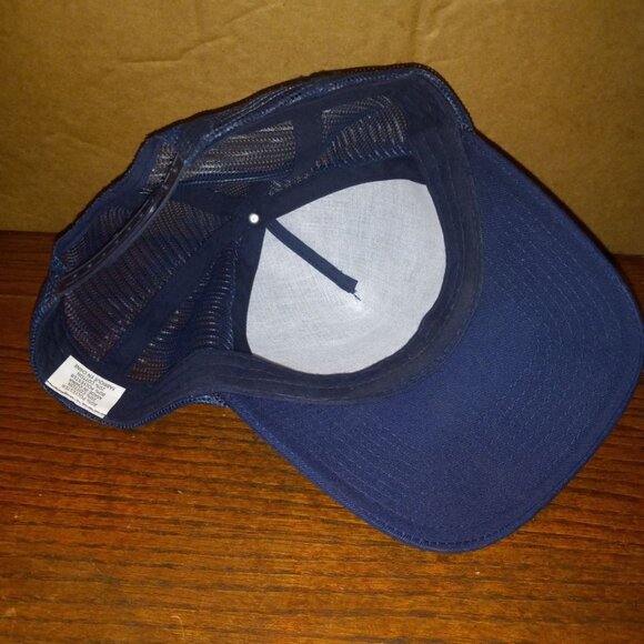 Vintage Pabst Blue Ribbon Beer Mesh Cap Hat Blue White  Adjustable - Picture 8 of 8